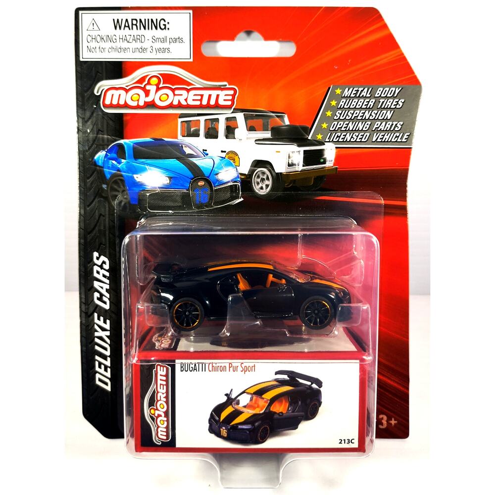 Majorette Deluxe Cars BUGATTI CHIRON PUR SPORT, New, See Pics/Description!